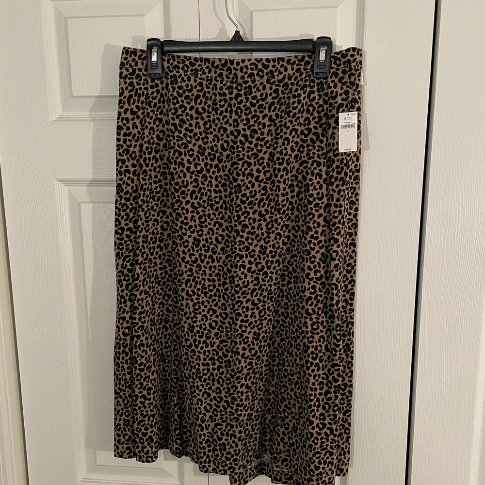 Old Navy Cheetah Midi Skirt